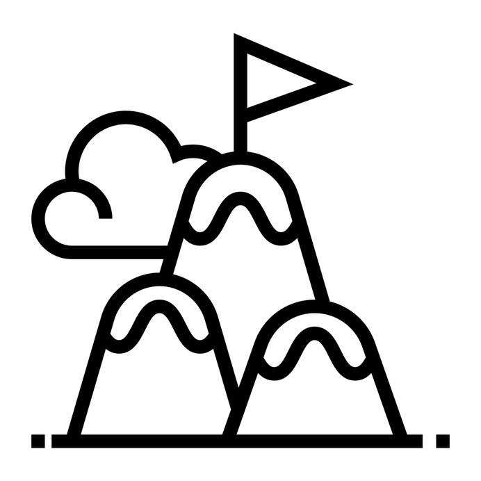 See more icon inspiration related to top, flag, challenge, sports and competition, top of mountain, peaks, mountain peak, adventure, mountains, sports and nature on Flaticon.