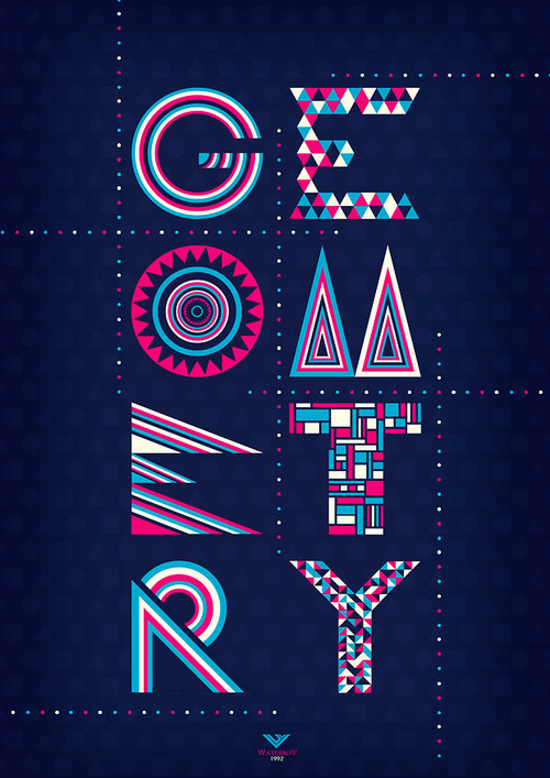 betype:GEOMETRY by ~Waterboy1992 #type #geometry #colours