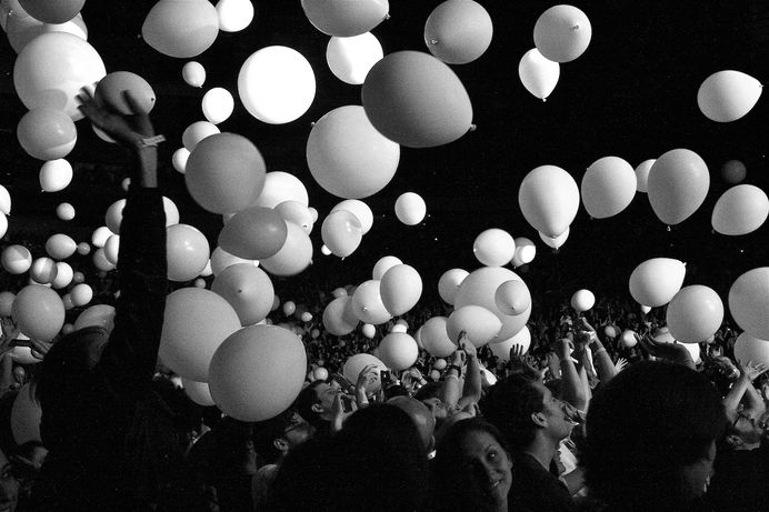 Image result for balloon drop lcd soundsystem