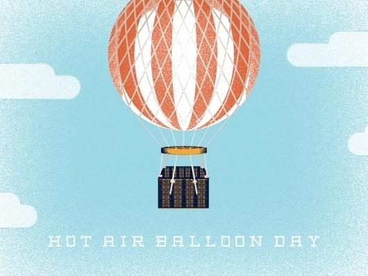 Dribbble - balloon-day_attach.jpg by Doug Penick #holidays #air #of #hot #balloon #doug #june #day #penick