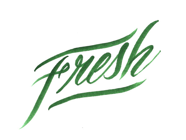Fresh Sketch on Behance #green #fresh #lettering #typography