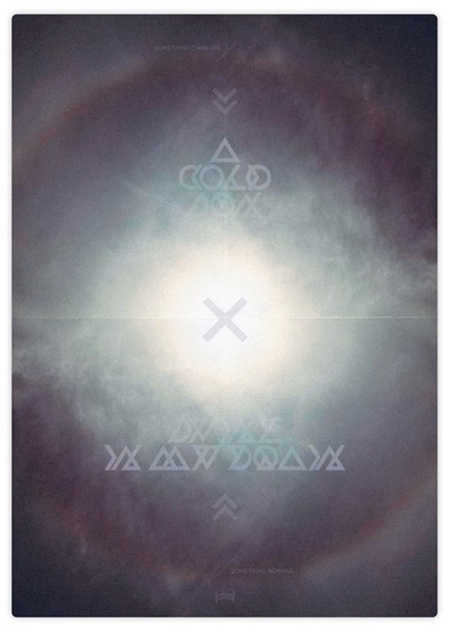 I Feel the Sun - Hadrien Degay Delpeuch #sun #vector #sky #cross #paper #poster #dark #blue #light #typography