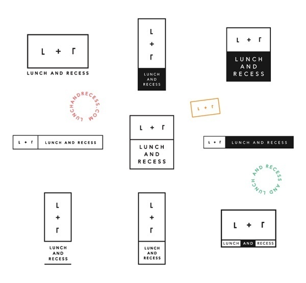 Lunch and Recess designed by Fuzzco #clean #type #logo
