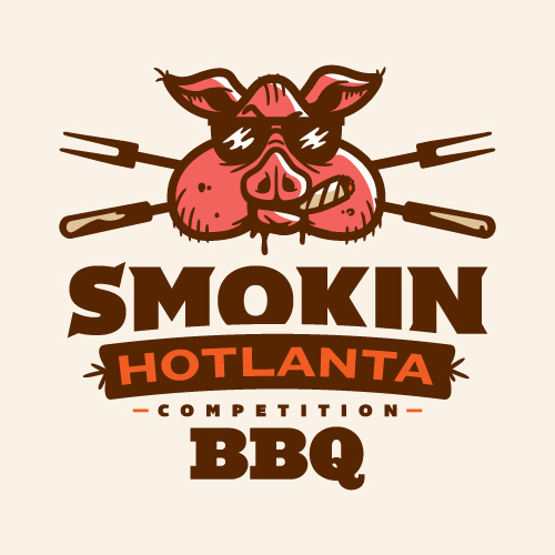 smokin hotlanta.jpg #logo #atlanta #pig #bbq