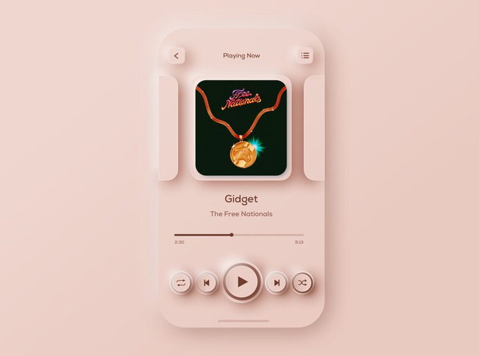 ROSE GOLD MUSIC PLAYER BY OHAD PELED