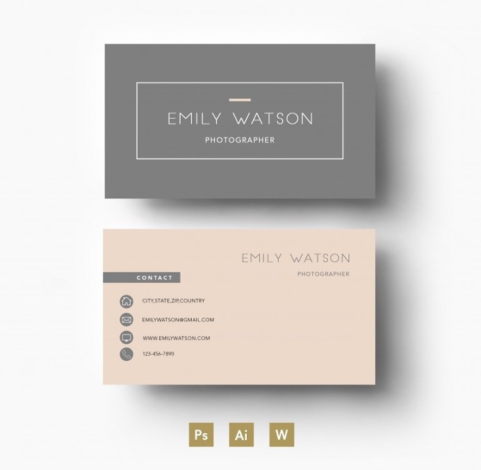 Modern two colour template