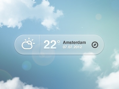 Dribbble - Weather Pop-up by Bart Ebbekink #app #weather