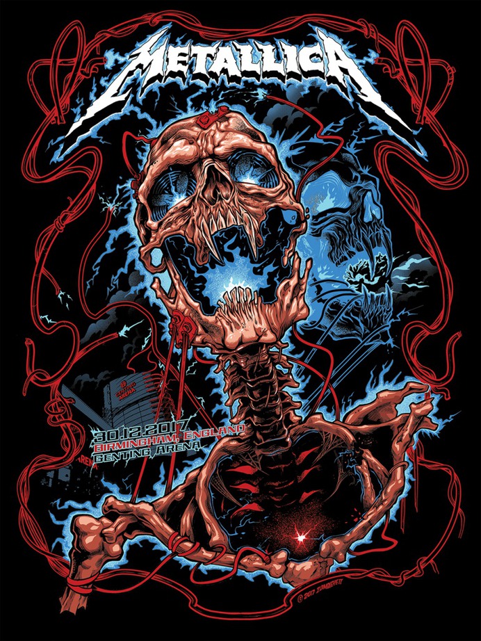 Metallica Gig Poster 2017
