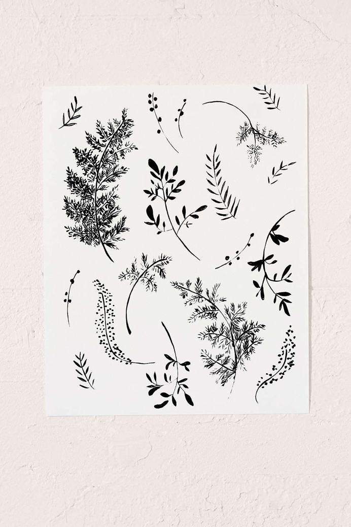 Shannon Kirsten Ferns Art Print, Urban Outfitters