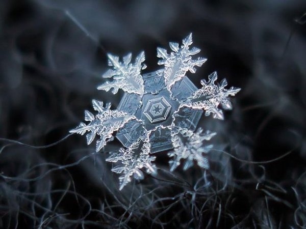 Płatki śniegu fotografowane domowym sposobem. #photo #snowflake #zoom