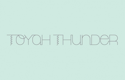 Toyah Thunder - AshwinMurli #thunder #lightning #typography