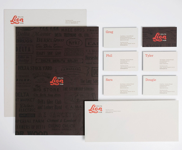Delta Lion Pub designed by St Bernadine #system #paper