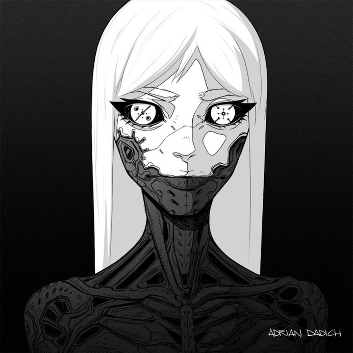 Cyberpunk Girl by AdrianDadich