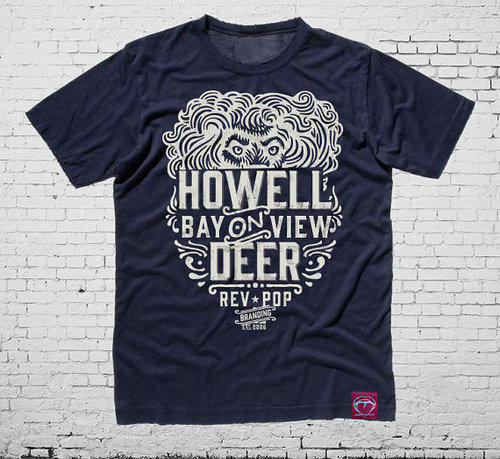 Howell on Deer By Rev Popnhttp://www.etsy.com/listing/180429910/howell-on-deer-rev-pop-branding-vintage?ref=shop_home_active_1 #graphic desi