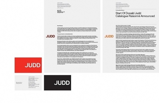 Judd Foundation #branding #design #graphic #identity #remake