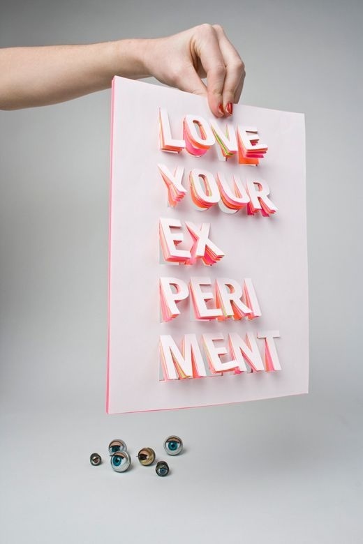 LOVE YOUR EXPERIMENT by Saskia Pouwels #type #image