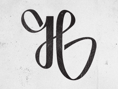 Dribbble - Hunter by Marie Zieger #letter #swirls #typography