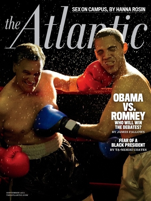 SLUGFEST 2012 #atlantic #romney #the #cover #magazine #obama