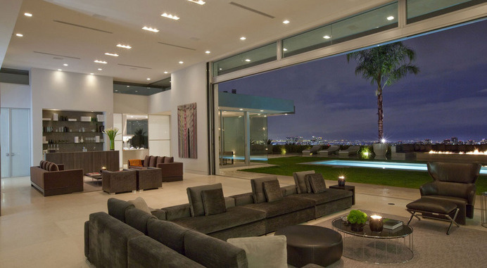Stunning Beverly Hills House Designed by DJ Avicii's House Architects #interior #modern #design #living #room