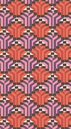 833l.jpg (JPEG Image, 250x453 pixels) #pattern #orange #geometric #vintage #purple #wallpaper