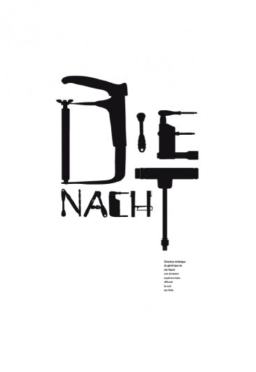DIE NACHT - www.lesliepochat.com #tools #typography