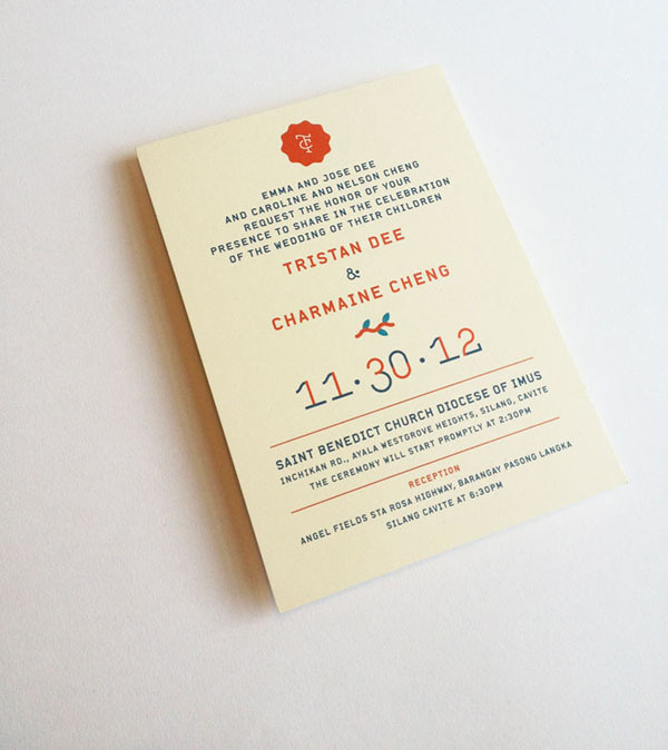 Wedding Invite Jefferson Cheng — Design #invites