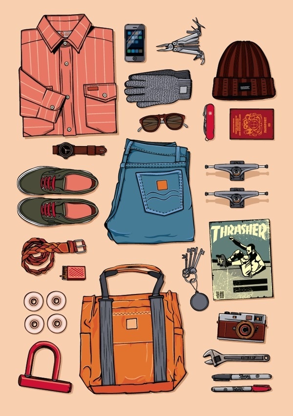 Justin Poulter #illustration #clothing