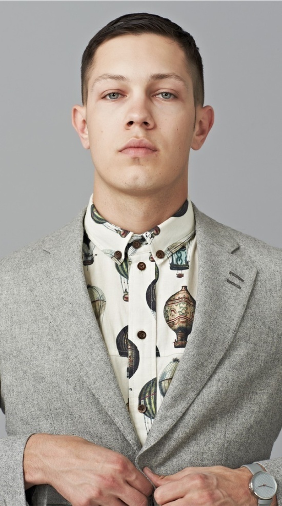 Hot Air Balloon Shirt #retro #shirt #balloon #blazer #menswear #fashion #grey
