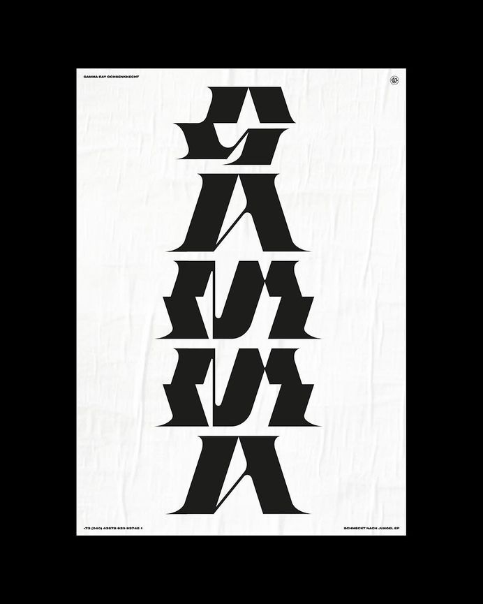 𝐀𝐥𝐞𝐱𝐚𝐧𝐝𝐞𝐫 𝐃𝐮𝐞𝐜𝐤𝐦𝐢𝐧𝐨𝐫 on Instagram: “#wip #gamma #ray #ochsenknecht #jungel #ep #tour #poster #merch #soon #graphicdesign #grafik #design #designer #typography…”