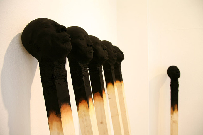 Matchstickmen Installation Nordart 2010 #art #installation