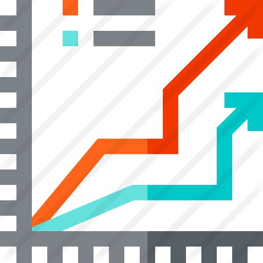 See more icon inspiration related to business and finance, up, line graphic, line chart, line graph, statistics and arrows on Flaticon.