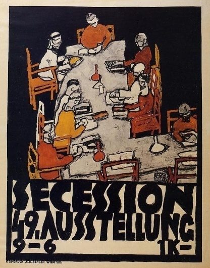 49th Secession exhibition poster 1918 Egon Schiele #poste #poster