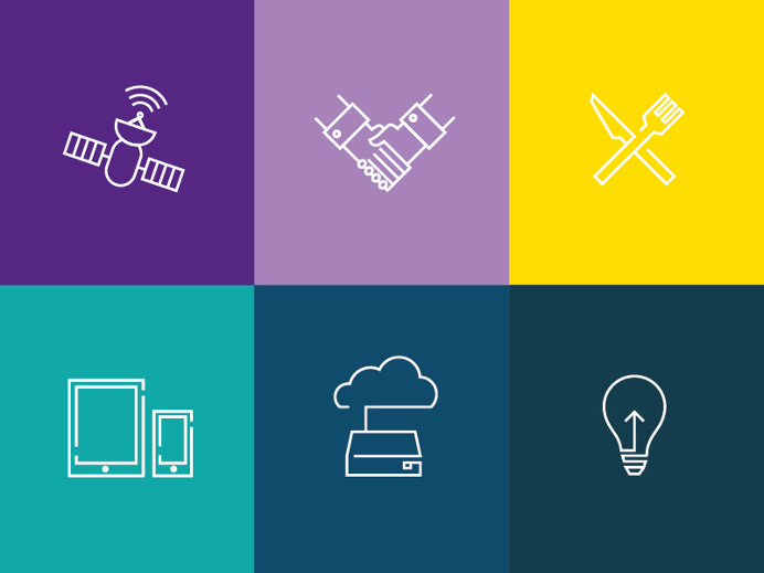 icons, icon set, caroline bergsten, jsc, colors, flat, graphic design, illustration