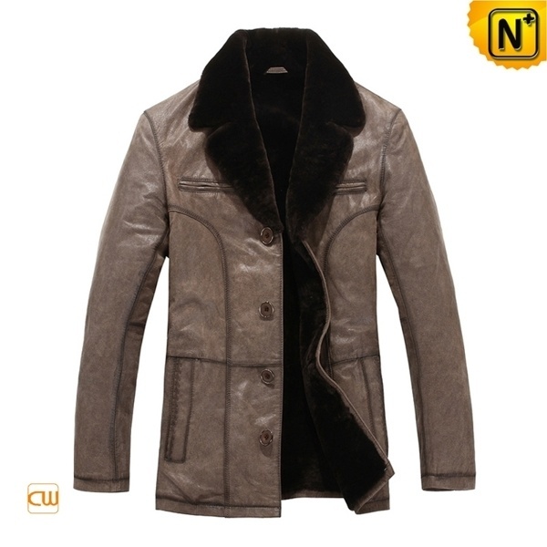 Shearling Fur Lined Coat CW819405 #fahion