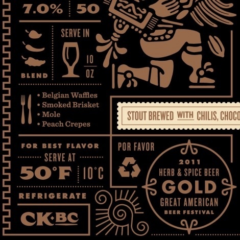 Copper Kettle Mexican Chocolate Stout Label #packaging #stout #brew