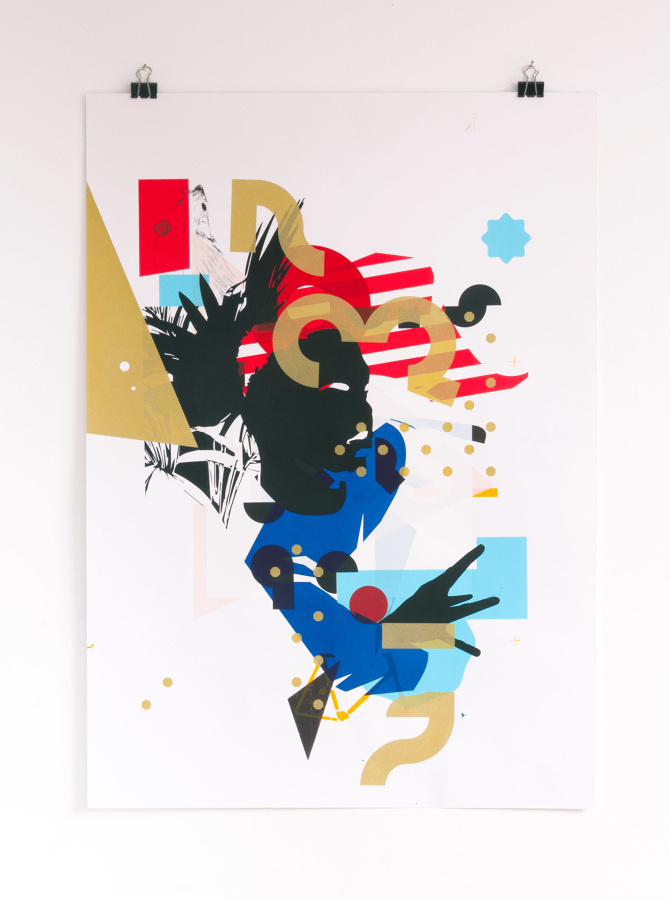 Print Making Money Gang Collage No1