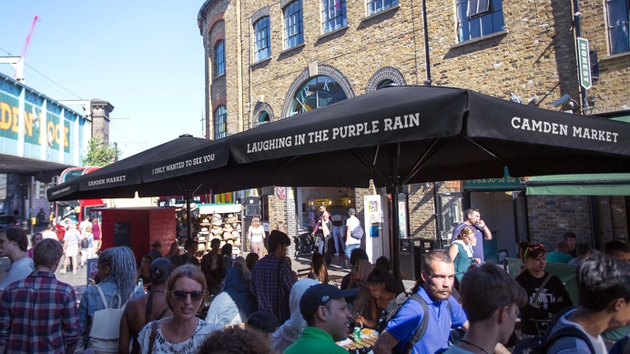 camden market hoardings branding corporate design minimal black mindsparkle mag amsterdam black branding camden corporate design hoarding i