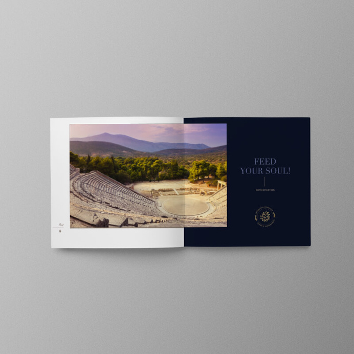#luxury #brochure #greek #olive #bride #layout #typography
