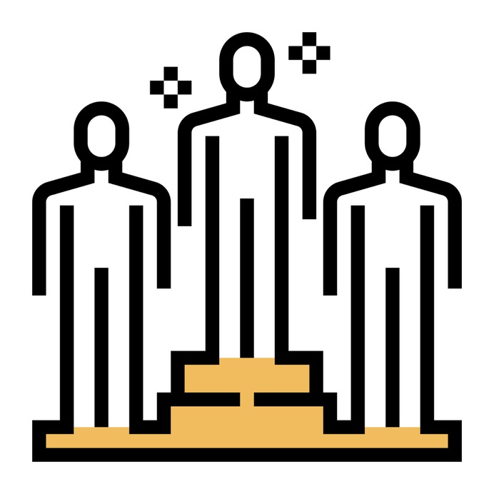 See more icon inspiration related to goal, success, accomplish, achieving, achievement, goals, increase, networking, person and people on Flaticon.