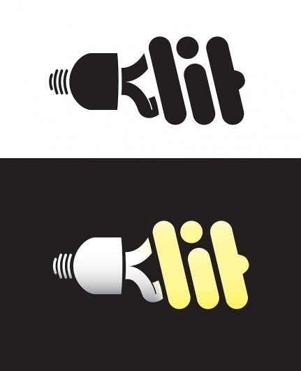 LIT - Logos - Creattica #logo #light #typography