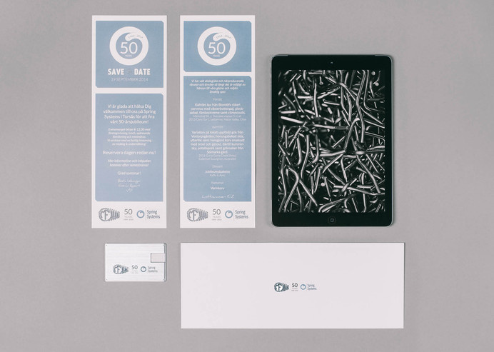 Print & usb for Spring Systems. #usb #ipad #print #envelope #blue