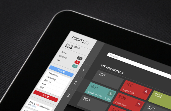 RoomOS Hotel Management on Behance #ipad #app