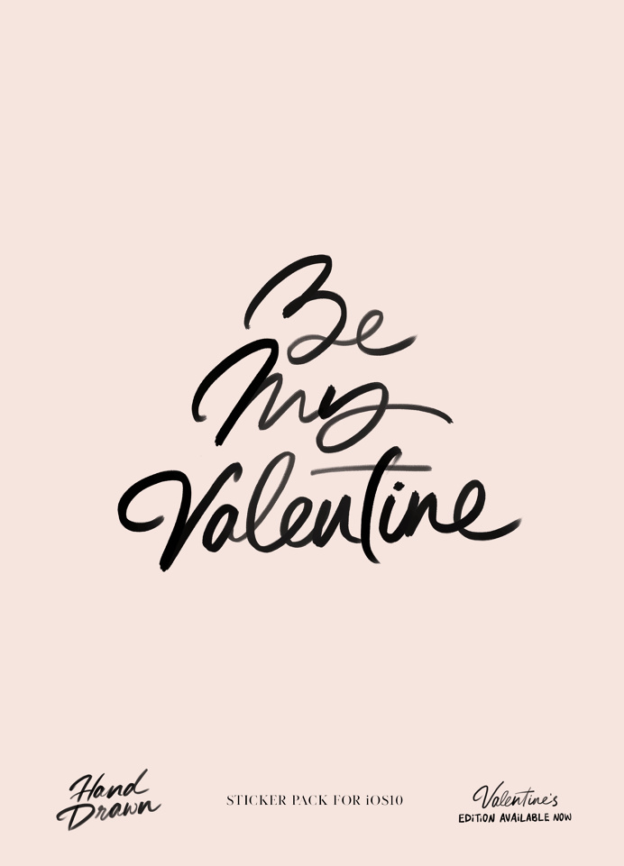 Valentine's Day facelift for our Hand Drawn Sticker pack