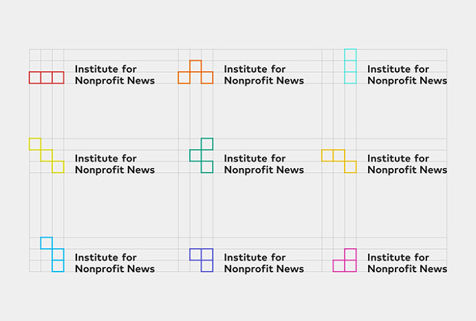 Institute for Nonprofit News by Studio Anthony Lane #logo #mark #logotype #typography