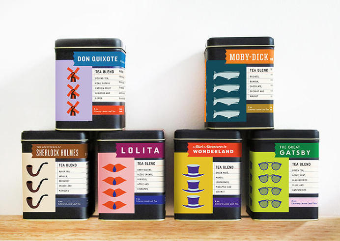 Your Favorite Books, If They Were Tea | Co.Design | business + design #packaging #design #can