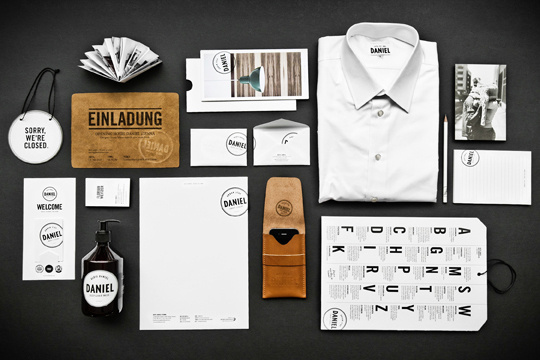 hotel daniel by moodley brand identity #hotel #wood #leather #branding