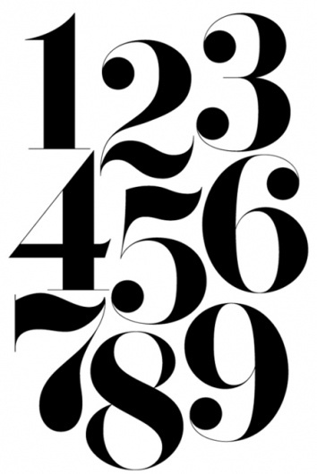 Numbers | Shiro to Kuro #typography #numbers
