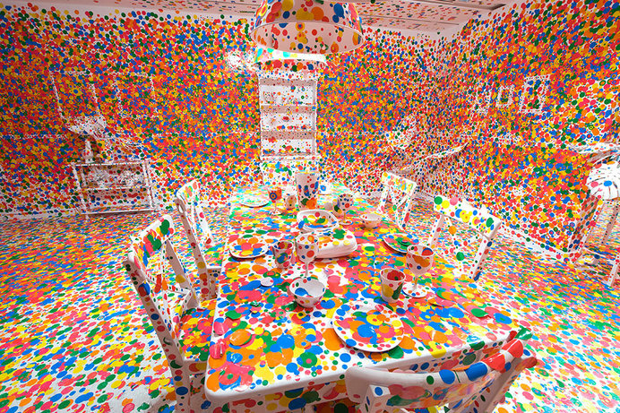 top-artists-of-2014-yayoi-kusama #abstract #yayoi #modern #kusama #spallter #contemporary #colors #artist