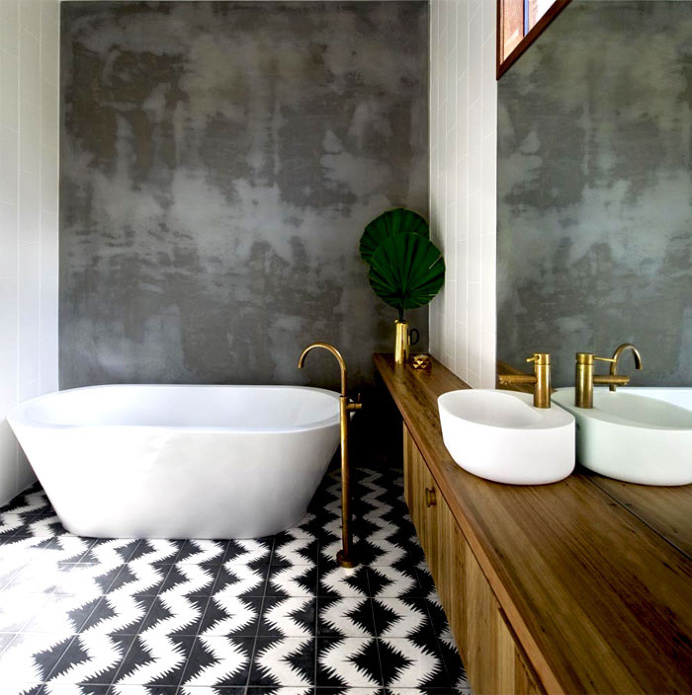 Latest Bathroom Designs and Colors for 2017 - #bath, #interior, #decor, #trend