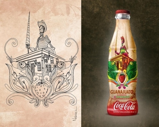 boceto-guanajuato.jpg (1280×1024) #coca #illustration #packagin #cola